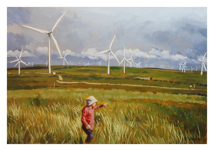 Ben at Whitelees Wind Farm, 2016